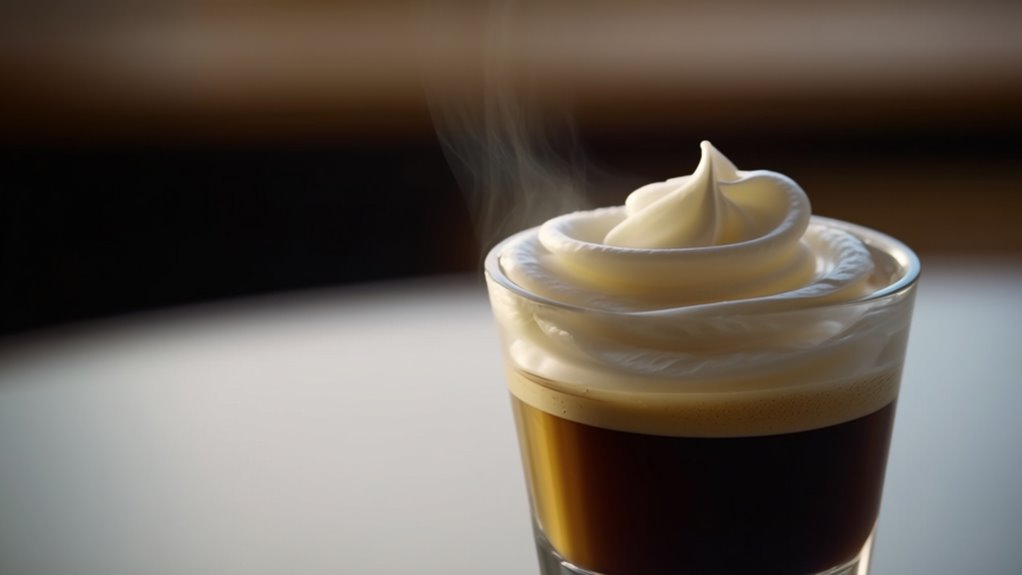 espresso with whipped cream
