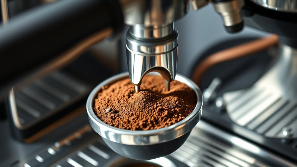 evenly tamp and distribute