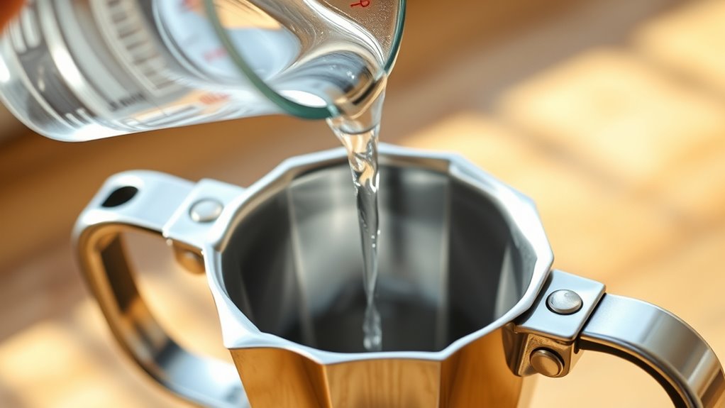 fill water below safety valve