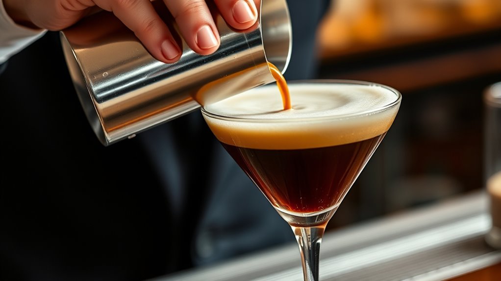 fresh espresso creates stable foam