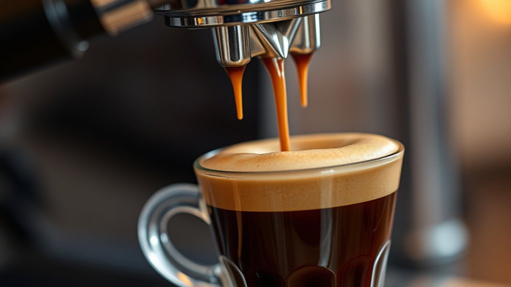 fresh espresso creates stable foam