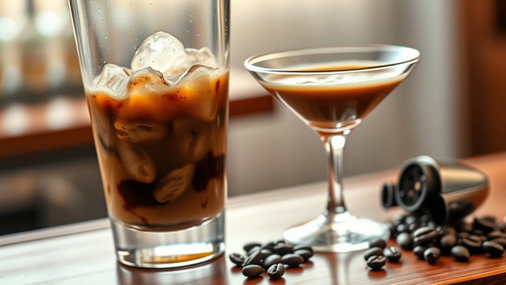frothy espresso martini technique