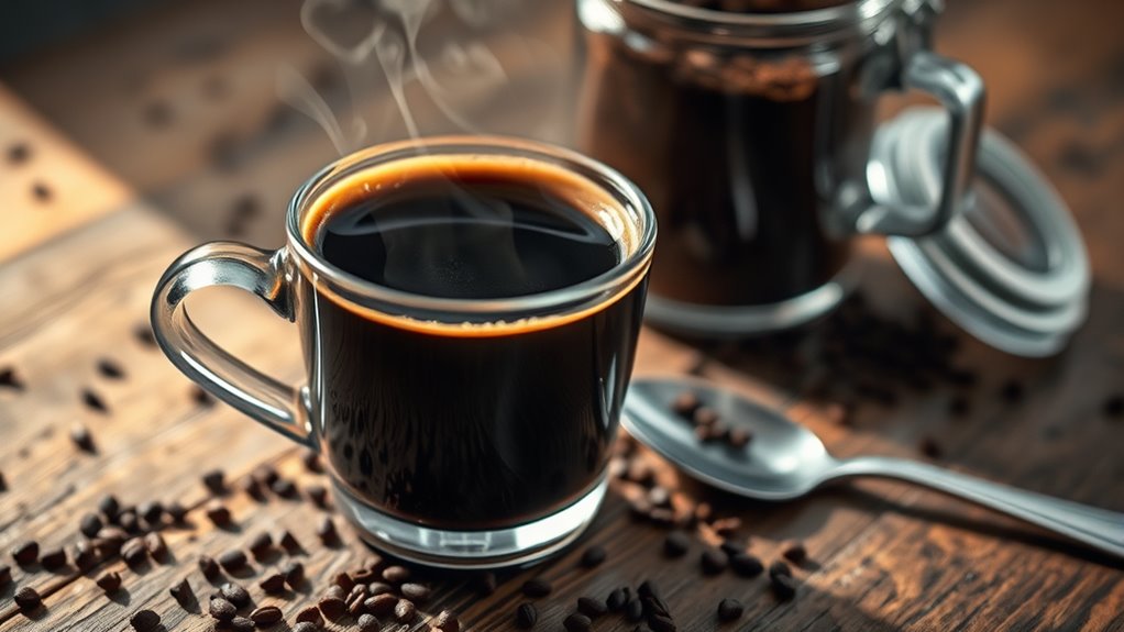 instant concentrated coffee powder