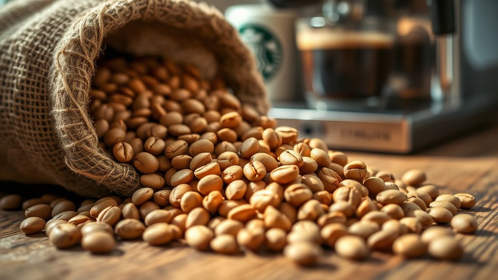 lightly roasted arabica beans