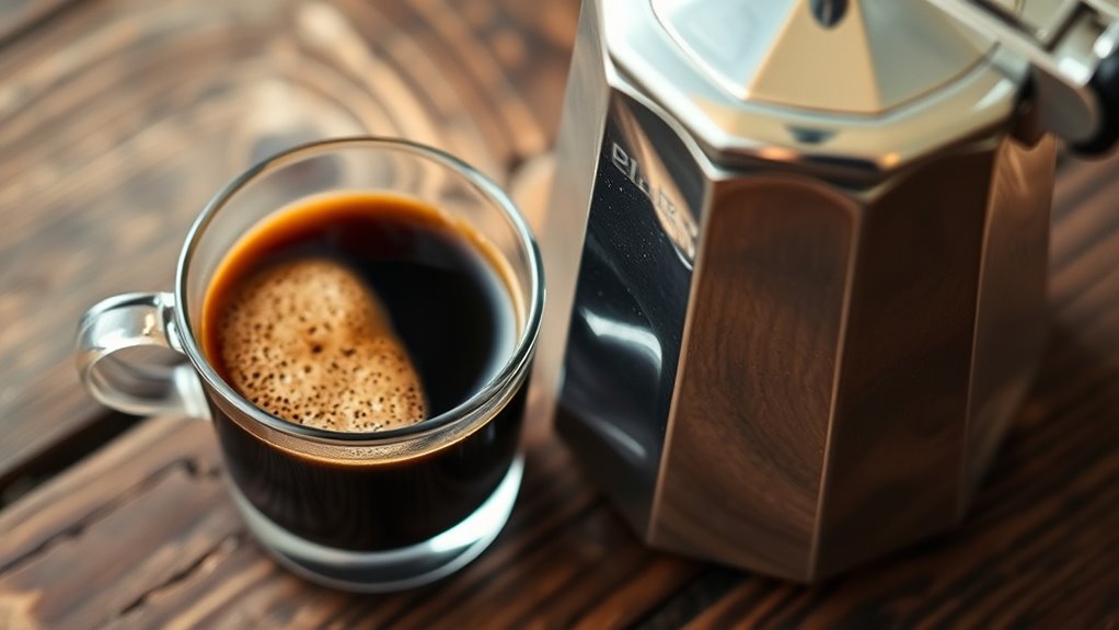 lower pressure less crema