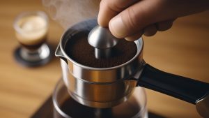 making espresso with plunger