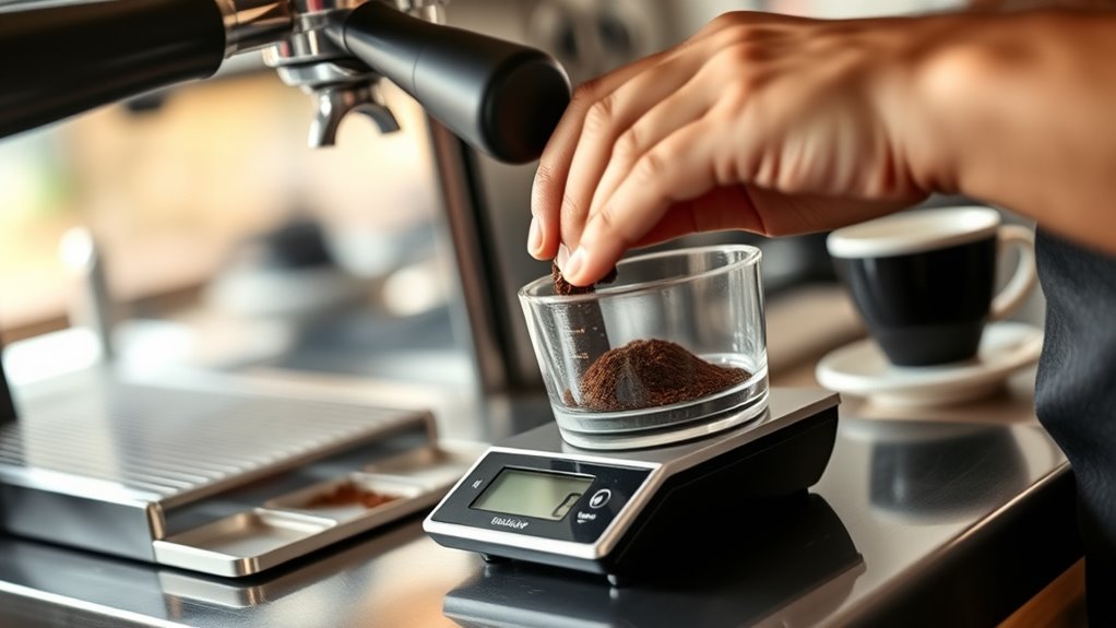 measure weigh tamp calibrate