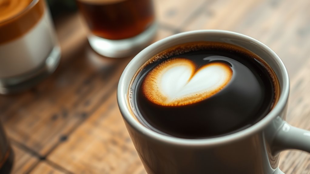 milk ratio and caffeine content