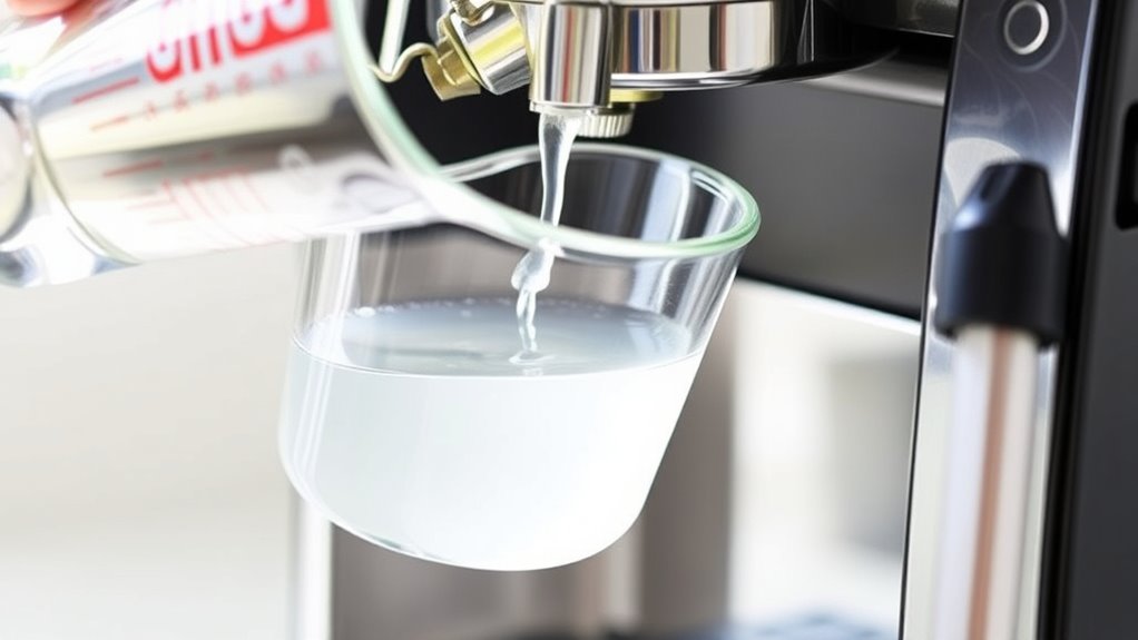 mix vinegar and water