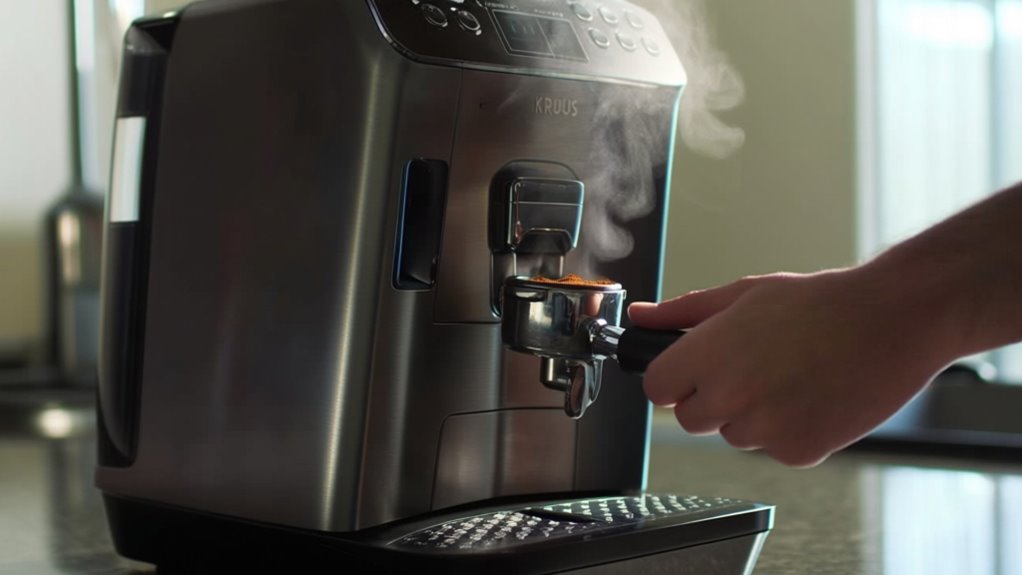 operating krups espresso machine