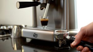 operating the espresso machine