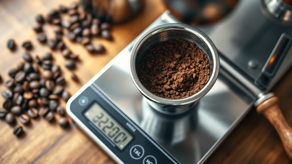 optimal espresso coffee dosage