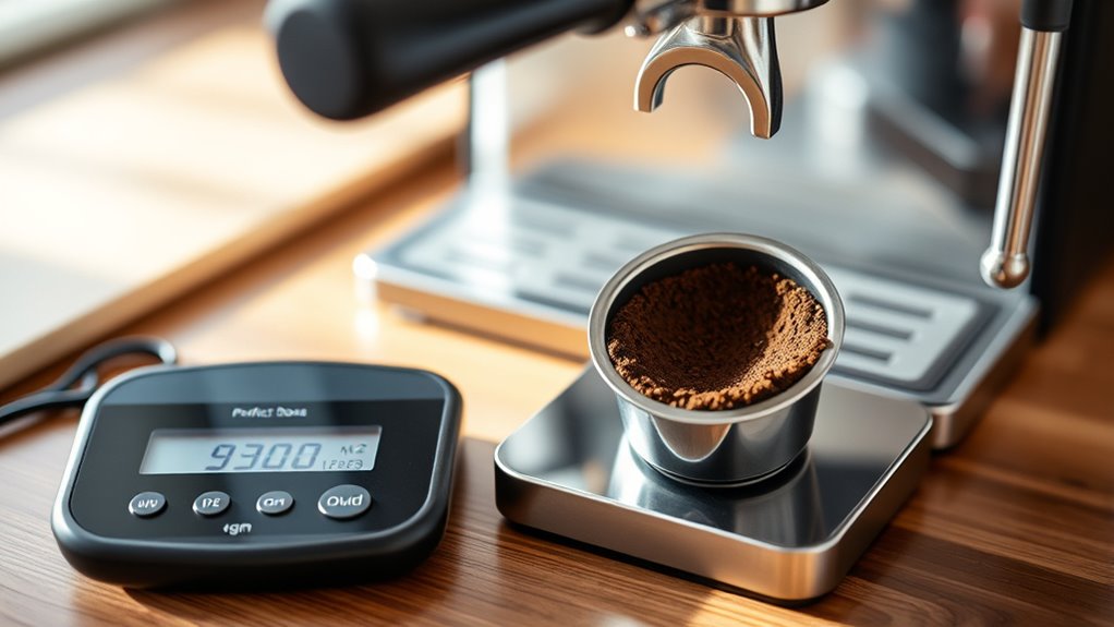 optimal espresso coffee dosage
