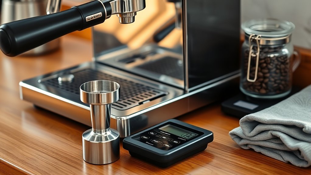 prepare measure tamp extract