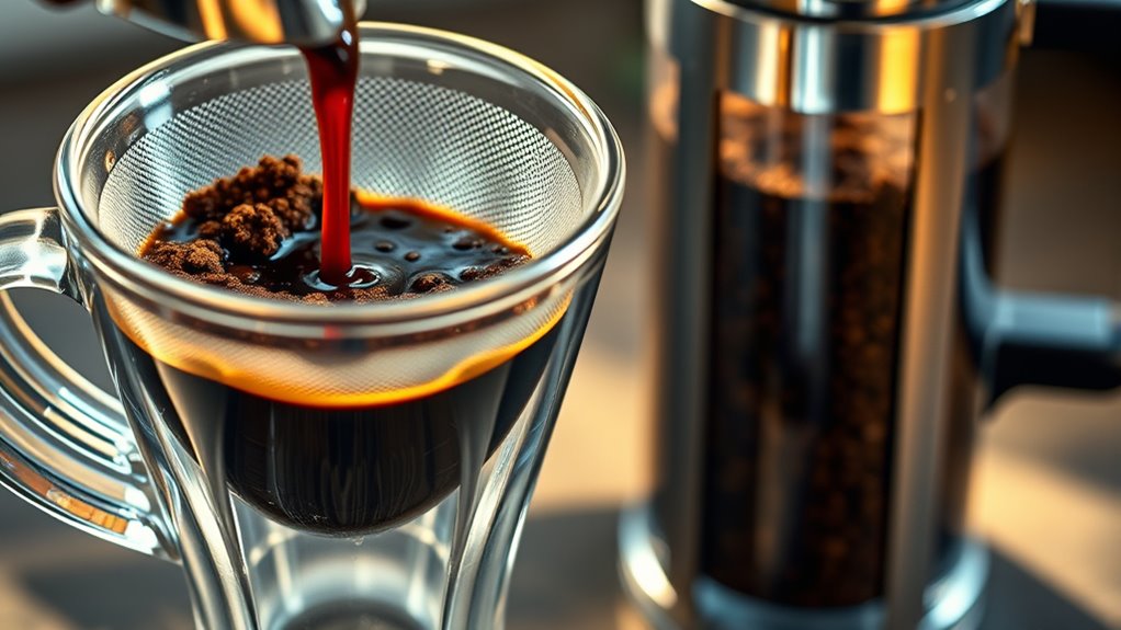 pressure brews concentrated coffee
