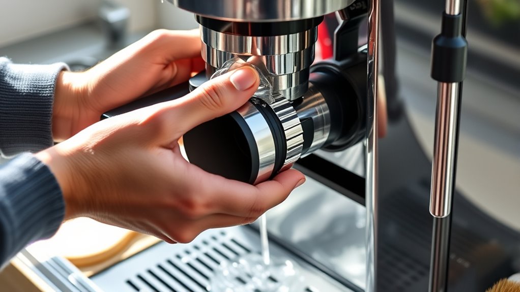 regular brew group cleaning