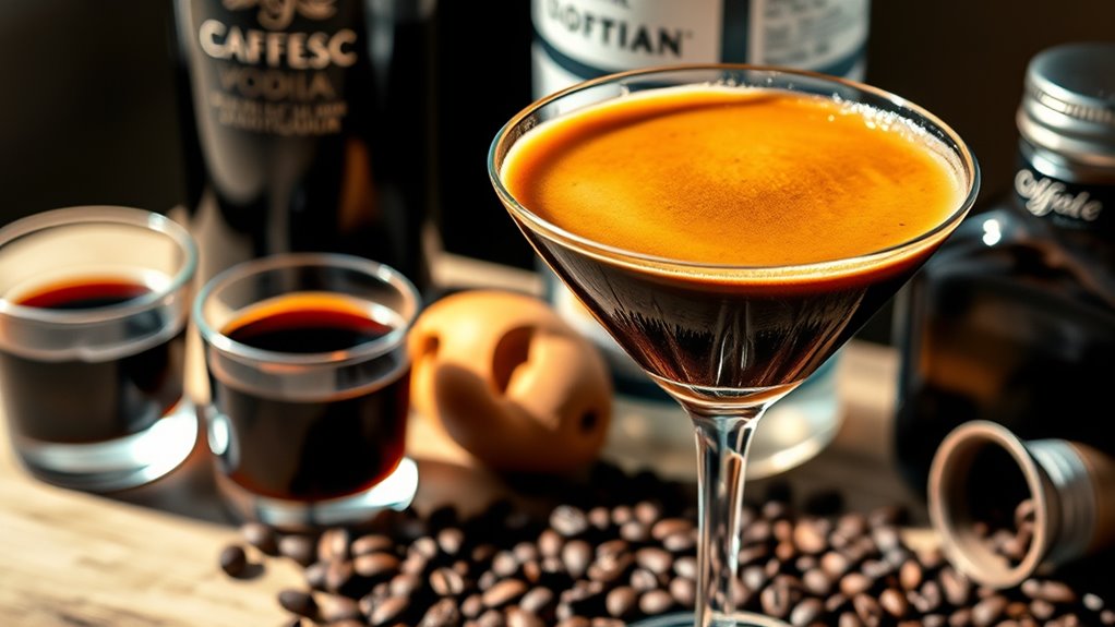 rich balanced coffee cocktail