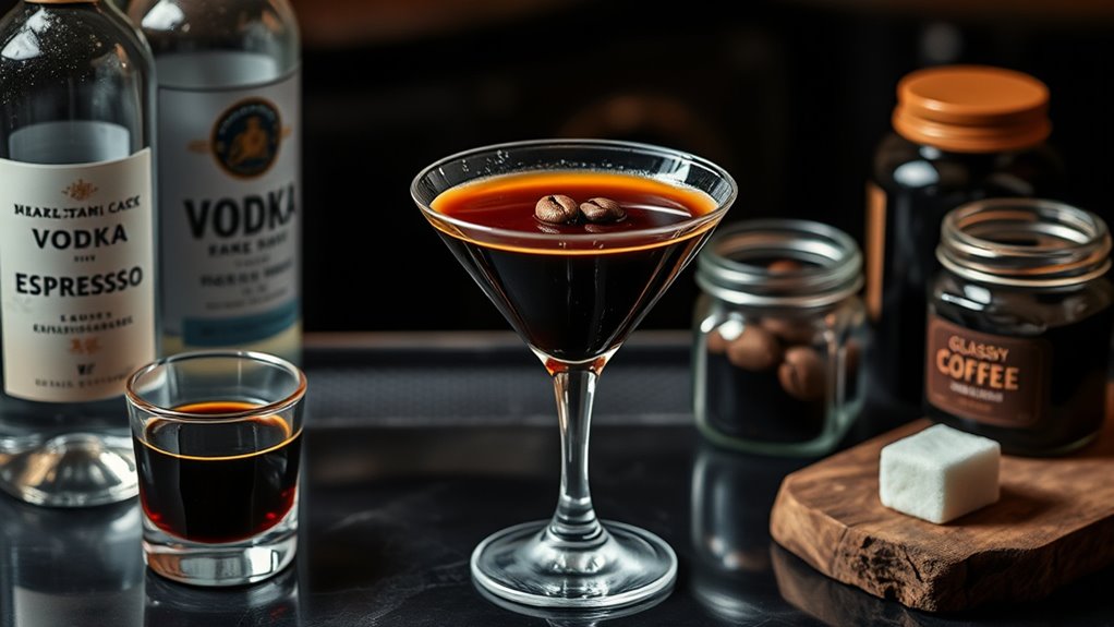 rich frothy coffee cocktail
