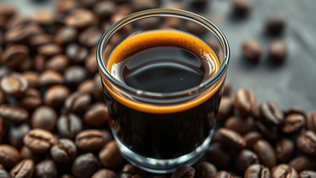 roast beans grind crema