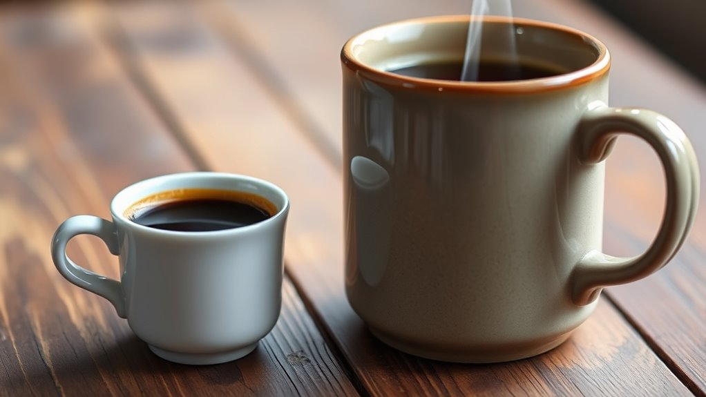 serving size influences caffeine intake