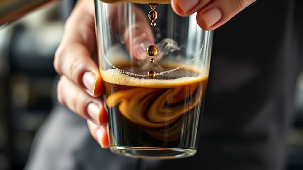 shaking enhances espresso texture