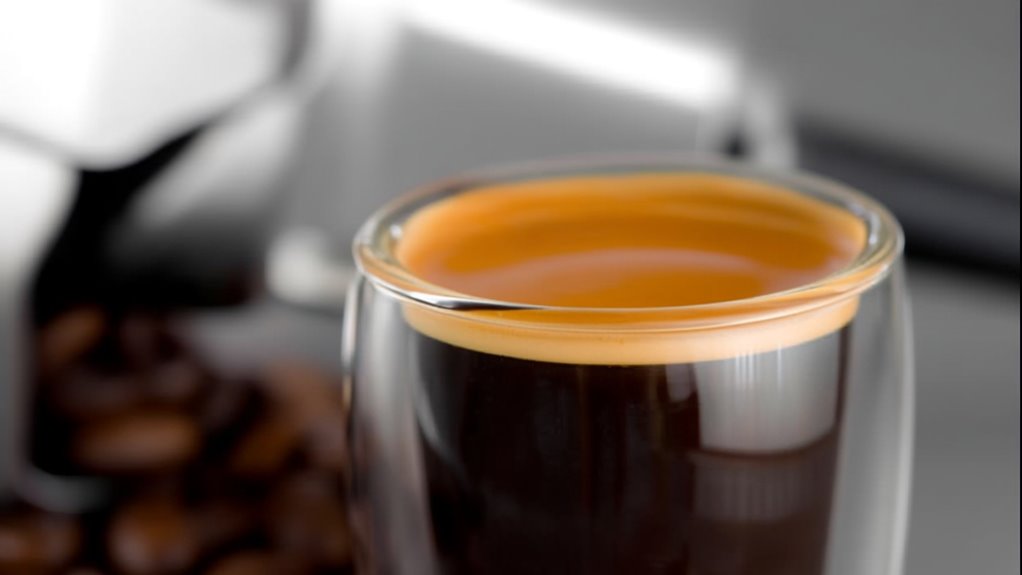 small concentrated coffee shot