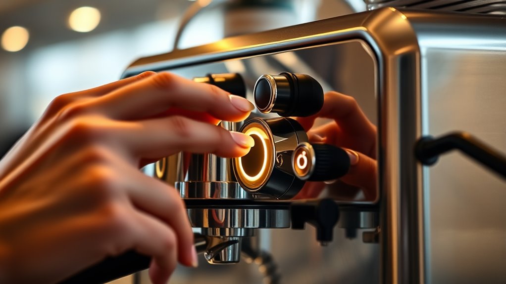 turn on espresso machine properly
