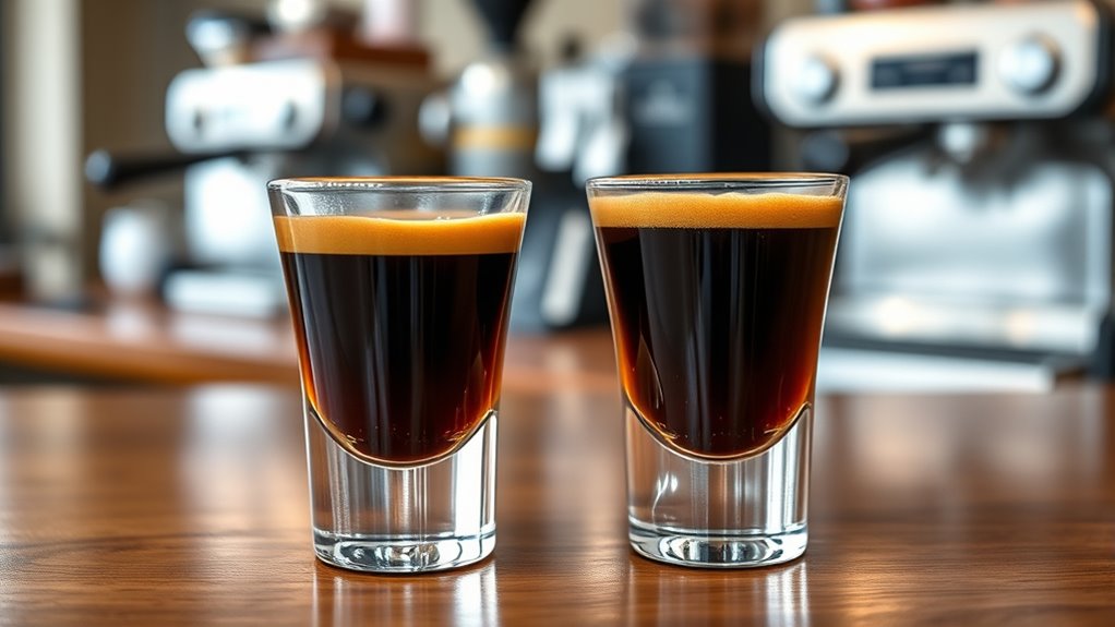 variations in espresso shot size