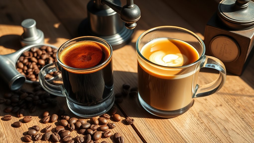 variety of coffee flavors
