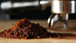 finely ground espresso beans