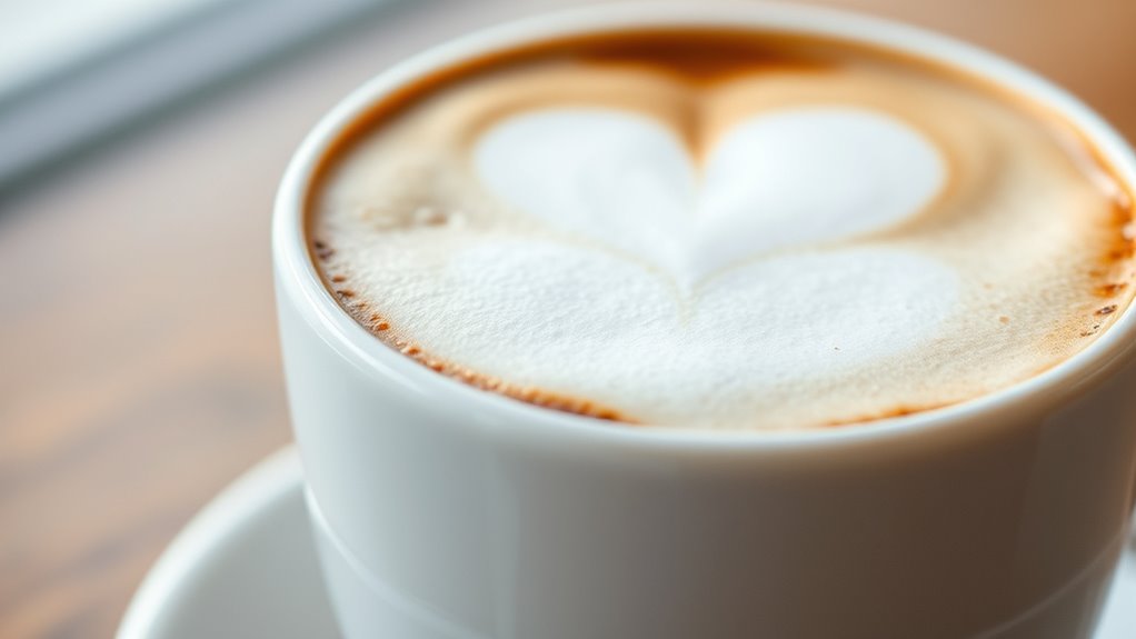 rich espresso with milk